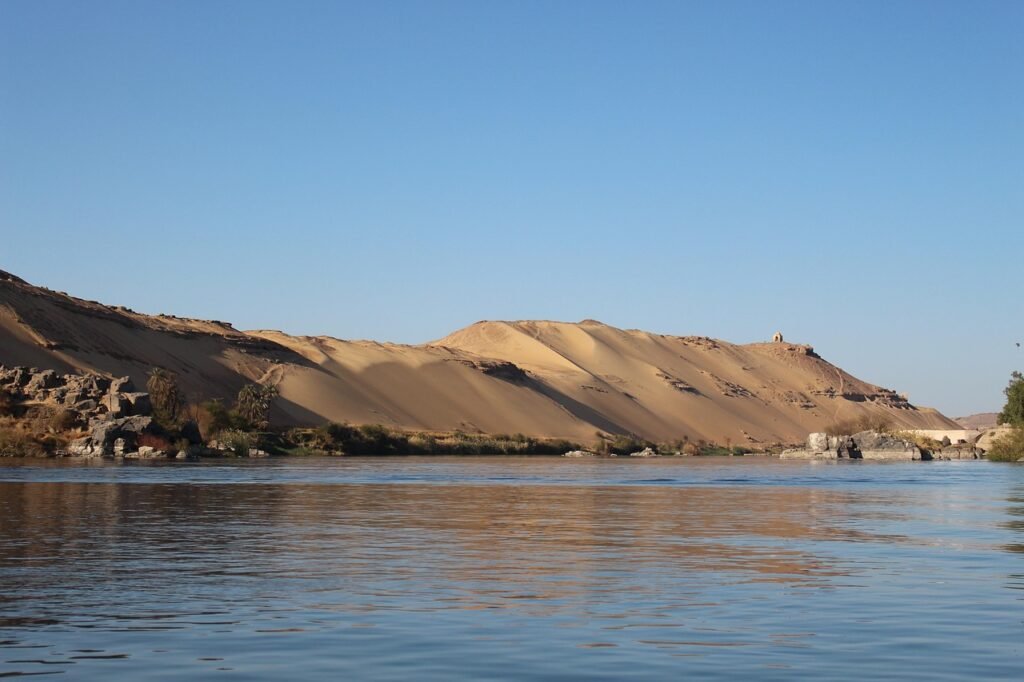 nile, dunes, egypt, landscape, aswan, dune, river, nile, nile, nile, nile, nile, aswan